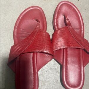 Elegant Red Women's Sandals